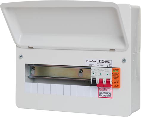 metal electric fuse box|fusebox consumer unit with spd.